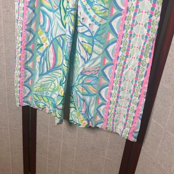 LILLY PULITZER BAL HARBOUR PALAZZO FLORAL PANTS SIZE M - Picture 7 of 10